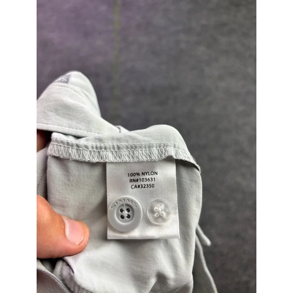 Simms Fishing Pants Mens 38R Gray Lightweight Outdoor Performance Hiking